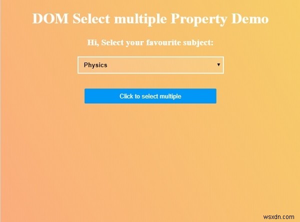 HTML DOM select multiple 속성 – 드롭다운에서 다중 선택 구현하기
