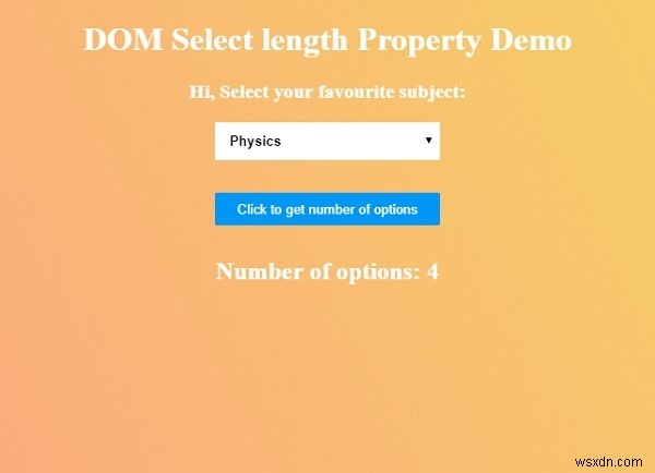 HTML DOM select length 속성 완벽 정리: 드롭다운 옵션 개수 구하기