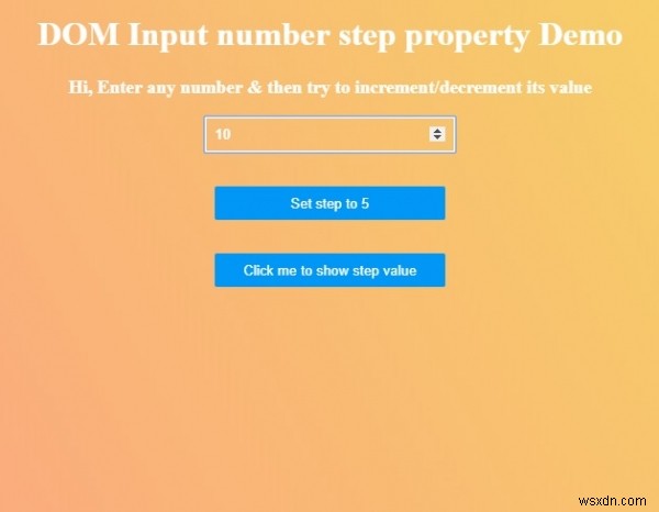 HTML DOM Input Number step 속성 – 값 가져오기와 설정하기