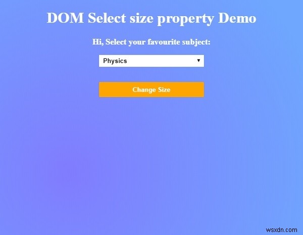 HTML DOM select size 속성 – 드롭다운 목록 크기 동적으로 제어하기
