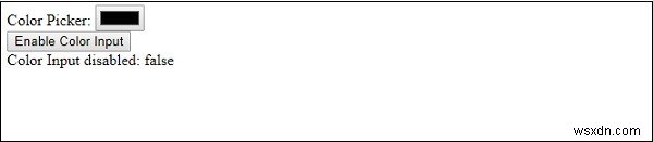HTML DOM Input Color disabled 속성 완벽 가이드 - 사용법과 예제