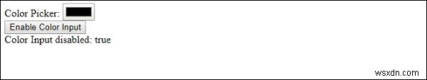 HTML DOM Input Color disabled 속성 완벽 가이드 - 사용법과 예제