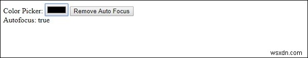 HTML DOM Input Color autofocus 속성 – 개념, 문법 및 실전 예제