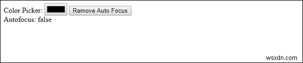HTML DOM Input Color autofocus 속성 – 개념, 문법 및 실전 예제