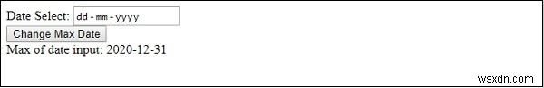 HTML DOM Input Date max 속성 완벽 정리: 문법과 활용 예제