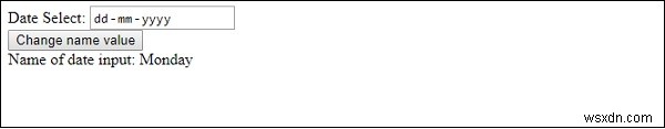 HTML DOM Input Date name 속성 – 개념, 구문 및 활용 예제
