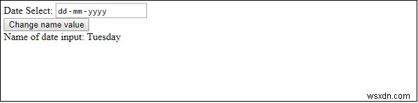 HTML DOM Input Date name 속성 – 개념, 구문 및 활용 예제
