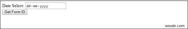 HTML DOM Input Date form 속성 – 날짜 입력 필드의 폼 참조 반환하기