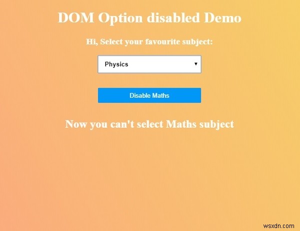 HTML DOM Option disabled 속성 – 사용법과 실전 예제 총정리