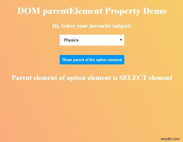 HTML DOM parentElement 속성 – 부모 요소를 반환하는 방법과 활용 예제