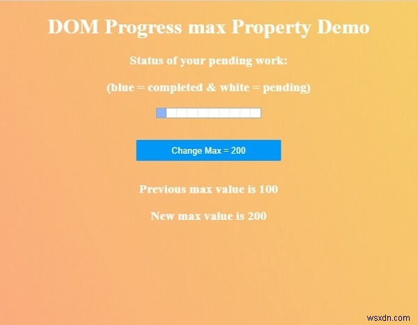 HTML DOM Progress max 속성 – 진행 표시줄 최댓값 조회 및 변경 방법