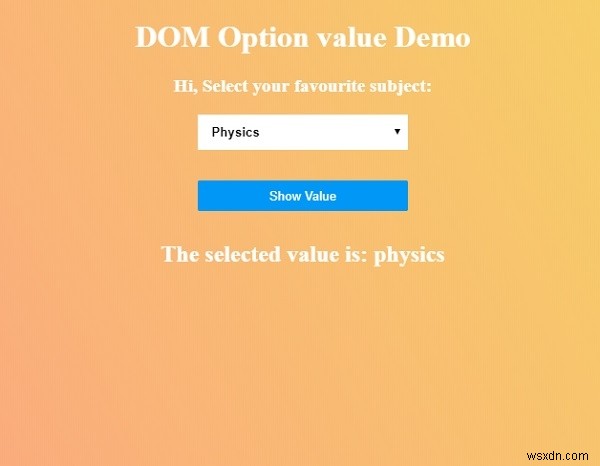 HTML DOM Option value 속성 – 문법과 예제로 배우는 완벽 가이드