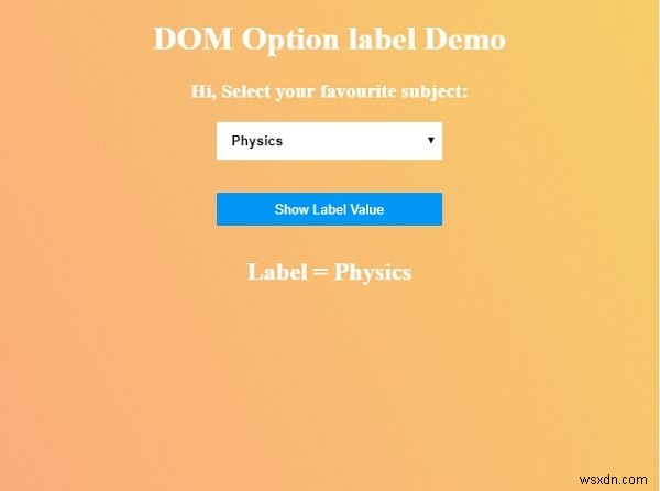 HTML DOM Option label 속성 – 사용법과 예제 총정리