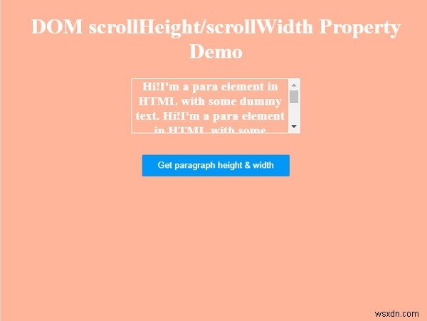 HTML DOM scrollWidth 속성 – 요소의 전체 너비(콘텐츠+패딩)를 픽셀로 구하는 방법