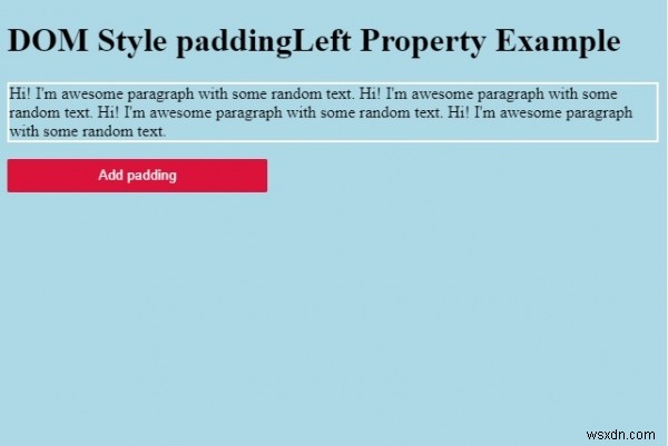 HTML DOM style paddingLeft 속성 완벽 정리 – 문법과 실전 예제