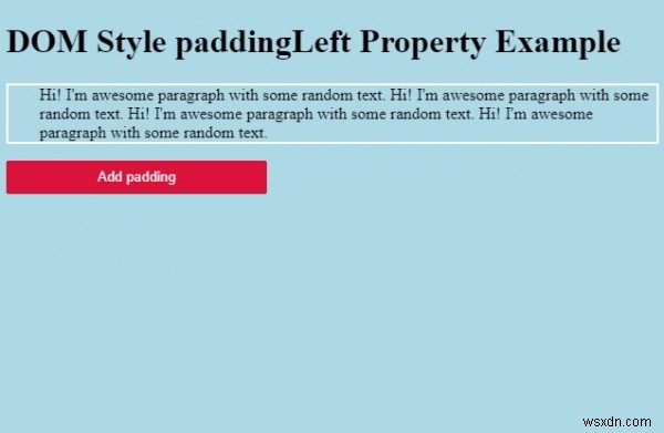 HTML DOM style paddingLeft 속성 완벽 정리 – 문법과 실전 예제