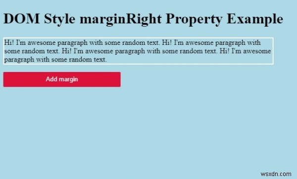 HTML DOM style marginRight 속성 – 요소의 오른쪽 마진 제어하기