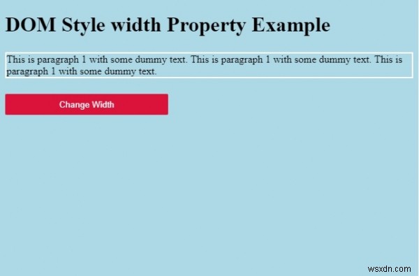 HTML DOM 스타일 width 속성 완벽 정리 – 문법과 예제로 배우기