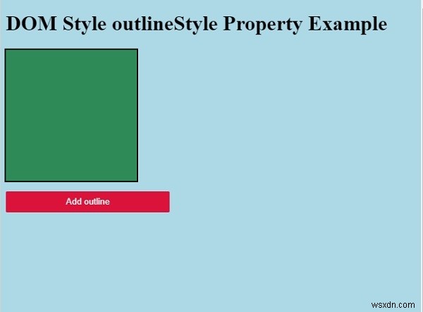 HTML DOM Style outlineStyle 속성 완벽 정리