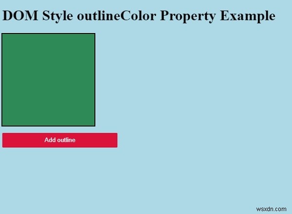 HTML DOM 스타일 outlineColor 속성 완벽 가이드