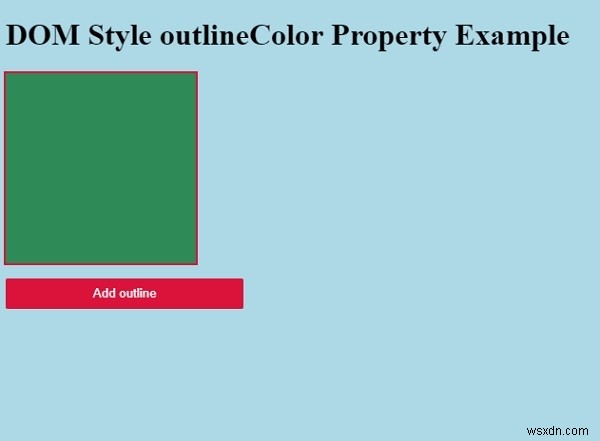 HTML DOM 스타일 outlineColor 속성 완벽 가이드