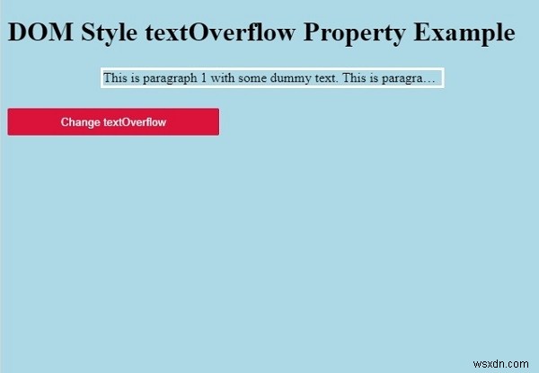 HTML DOM 스타일 textOverflow 속성 사용법과 예제 총정리