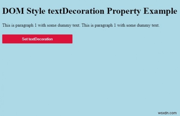 HTML DOM style textDecoration 속성 – 텍스트 장식 설정과 반환 방법