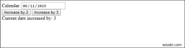 HTML DOM Input Date stepUp() 메서드 – 날짜 필드 값을 일 단위로 증가시키는 방법