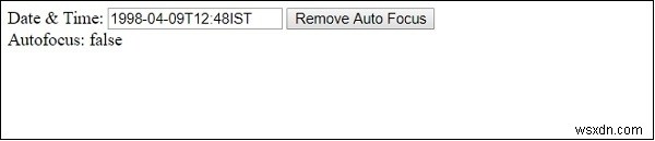 HTML DOM Input Datetime autofocus 속성 – 페이지 로드 시 자동 포커스 설정하기