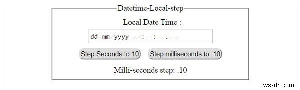 HTML DOM Input DatetimeLocal step 속성 완벽 가이드