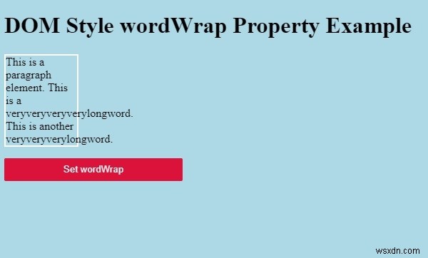 HTML DOM wordWrap 속성 – 긴 단어 자동 줄바꿈 처리 방법