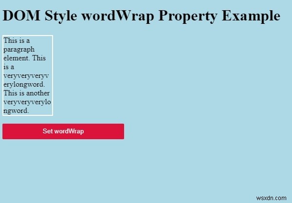 HTML DOM wordWrap 속성 – 긴 단어 자동 줄바꿈 처리 방법