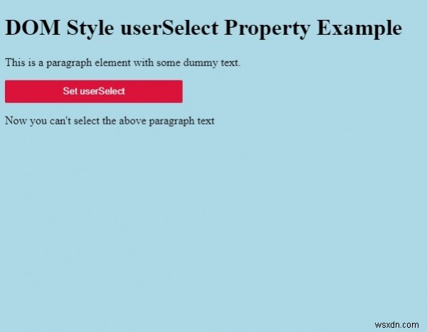 HTML DOM style userSelect 속성 완벽 가이드 – 텍스트 선택 제어하기