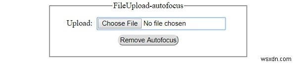 HTML DOM Input FileUpload autofocus 속성 완벽 가이드
