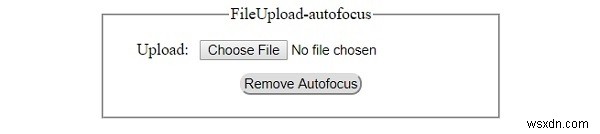 HTML DOM Input FileUpload autofocus 속성 완벽 가이드