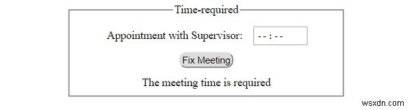 HTML DOM Input Time required 속성 완벽 정리