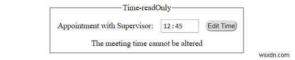 HTML DOM Input Time readOnly 속성 – 사용법과 예제 총정리