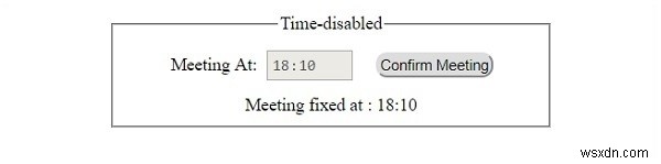 HTML DOM Input Time disabled 속성 – 구문, 불리언 값, 예제 코드 총정리
