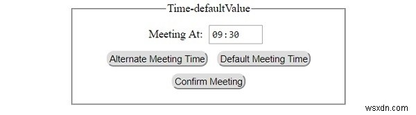 HTML DOM Input Time defaultValue 속성 완벽 가이드 – 개념, 문법, 예제