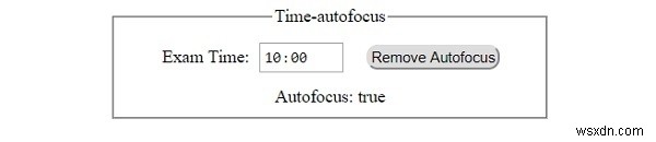 HTML DOM Input Time autofocus 속성 – 페이지 로드 시 자동 포커스 설정 및 반환 방법