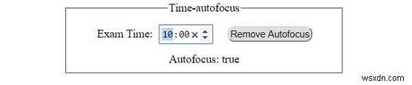 HTML DOM Input Time autofocus 속성 – 페이지 로드 시 자동 포커스 설정 및 반환 방법