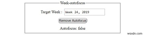HTML DOM Input Week autofocus 속성 완벽 정리 – 사용법과 예제 코드