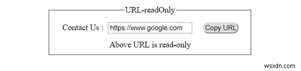 HTML DOM Input URL readOnly 속성 완벽 정리 – 구문, 예제, 실행 결과까지