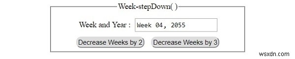 HTML DOM Input Week stepDown() 메서드 완벽 정리