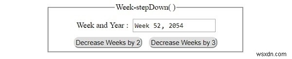 HTML DOM Input Week stepDown() 메서드 완벽 정리