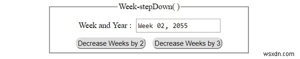 HTML DOM Input Week stepDown() 메서드 완벽 정리