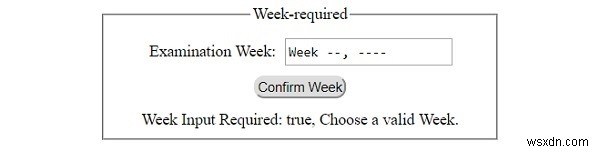 HTML DOM Input Week required 속성 완벽 정리