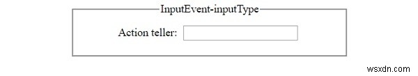 HTML DOM InputEvent inputType 속성 – 발생한 입력 이벤트 유형 확인하기