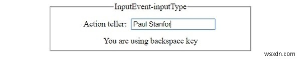 HTML DOM InputEvent inputType 속성 – 발생한 입력 이벤트 유형 확인하기