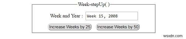HTML DOM Input Week stepUp() 메서드 완벽 정리